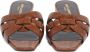 Saint Laurent Bruine Hagedis Sandaal Gesloten Teen Brown Dames - Thumbnail 7