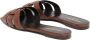 Saint Laurent Bruine Hagedis Sandaal Gesloten Teen Brown Dames - Thumbnail 8