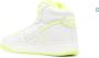 Saint Laurent Geperforeerde tweekleurige hoge sneakers White Dames - Thumbnail 3