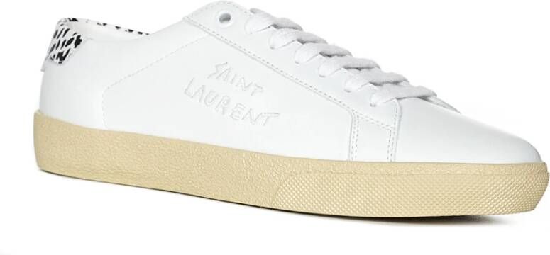 Saint Laurent Witte Court Sl 06 Sneakers Wit Dames