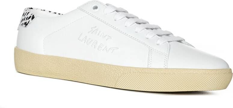 Saint Laurent Witte Court Sl 06 Sneakers Wit Heren