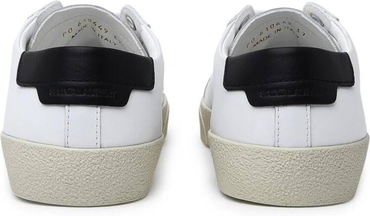 Saint Laurent Witte Sneakers met Swen Inscriptie White Heren - Foto 8