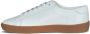 Saint Laurent Klassieke witte kalfsleren sneakers White Heren - Thumbnail 3