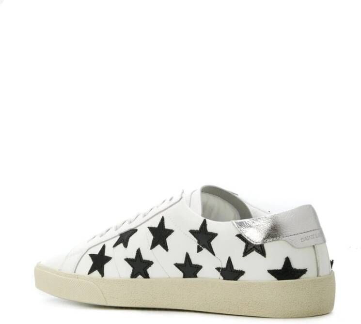 Saint Laurent Premium Leren Court Classic Sneakers Wit Heren