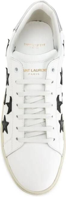 Saint Laurent Premium Leren Court Classic Sneakers Wit Heren