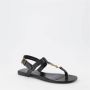 Saint Laurent Verstelbare Enkelband Leren Sandalen Black - Thumbnail 2