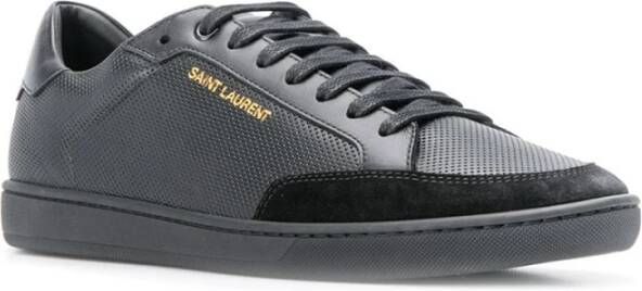 Saint Laurent Clic Low-Top Sneakers Zwart Heren