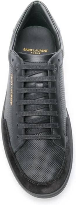 Saint Laurent Clic Low-Top Sneakers Zwart Heren