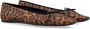 Saint Laurent Stijlvolle Leo Ballerina met Strikdetail Brown Dames - Thumbnail 2