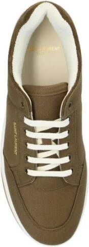 Saint Laurent Stijlvolle ronde neus sneakers met suède