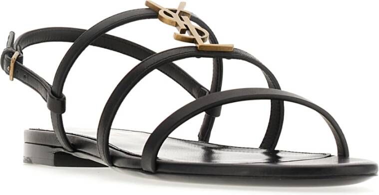 Saint Laurent Stijlvolle Sandalen voor Mannen en Vrouwen Zwart Dames