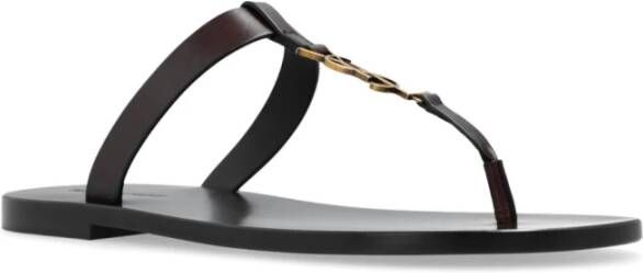 Saint Laurent Stijlvolle slippers voor dagelijks comfort