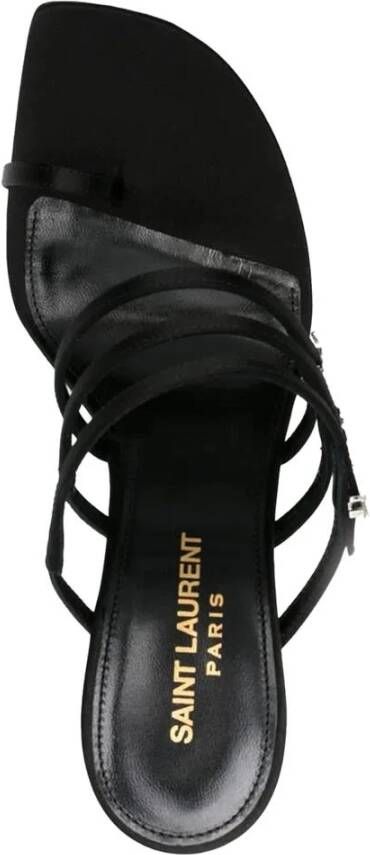 Saint Laurent Stijlvolle Toe Ring Stiletto Hak Sandalen
