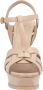 Saint Laurent Stiletto Heel Plateau Sandalen met Enkelband - Thumbnail 2
