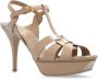 Saint Laurent Tribute platform sandalen Beige Dames - Thumbnail 7