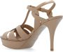Saint Laurent Tribute platform sandalen Beige Dames - Thumbnail 8