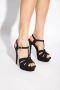 Saint Laurent Zwarte Hak Tribute 105 Satijn Black Dames - Thumbnail 5