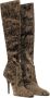 Saint Laurent Velvet Talia Laarzen Brown Dames - Thumbnail 2