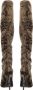 Saint Laurent Velvet Talia Laarzen Brown Dames - Thumbnail 3