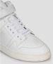 Saint Laurent Versleten Leren Lax Sneakers White Heren - Thumbnail 3