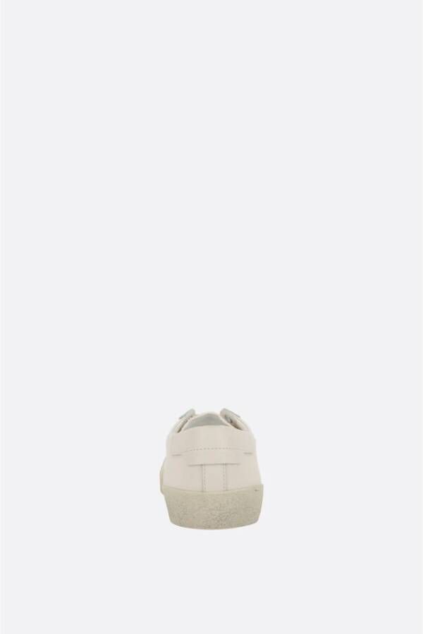 Saint Laurent Vintage Canvas Low-Top Sneakers Beige Dames