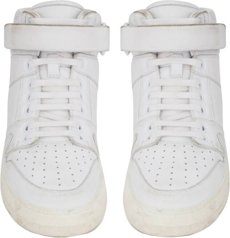 Saint Laurent Vintage Leren Sneakers Gemaakt in Italië White Heren