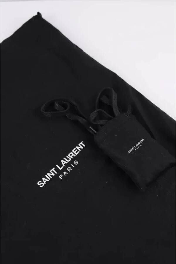 Saint Laurent Vintage Pre-owned Leather sneakers Black Heren
