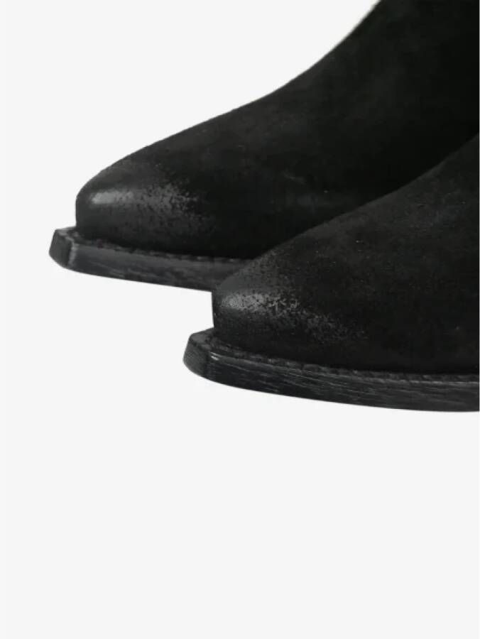 Saint Laurent Vintage Pre-owned Suede boots Black Dames