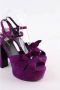 Saint Laurent Vintage Pre-owned Suede heels Purple Dames - Thumbnail 3