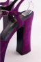 Saint Laurent Vintage Pre-owned Suede heels Purple Dames - Thumbnail 4