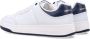 Saint Laurent Witte Blauwe Sneakers Leren Veterschoenen - Thumbnail 2
