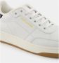 Saint Laurent Witte en zwarte leren sneakers - Thumbnail 2