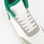 Saint Laurent Witte leren sneakers met groene stof Green Heren - Thumbnail 5