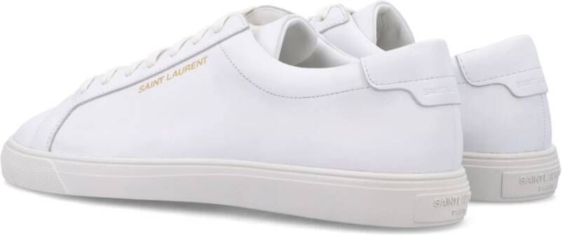 Saint Laurent Witte Sneakers Andy Low Top Stijl