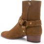 Saint Laurent Wyatt leren enkellaarsjes - Thumbnail 2
