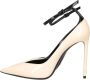 Saint Laurent Zoe Leren Pumps White Dames - Thumbnail 3