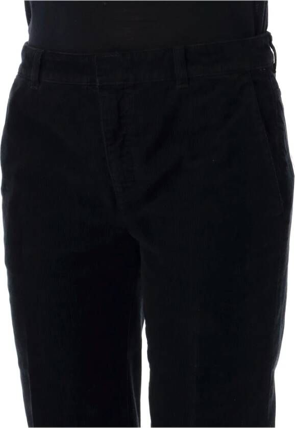 Saint Laurent Zwarte Corduroy Bootcut Jeans Aw24