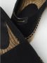 Saint Laurent Zwarte Geborduurde Canvas Espadrilles - Thumbnail 2