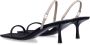 Saint Laurent Zwarte Gesloten Neus Sandalen Elegante Stijl Black Dames - Thumbnail 4