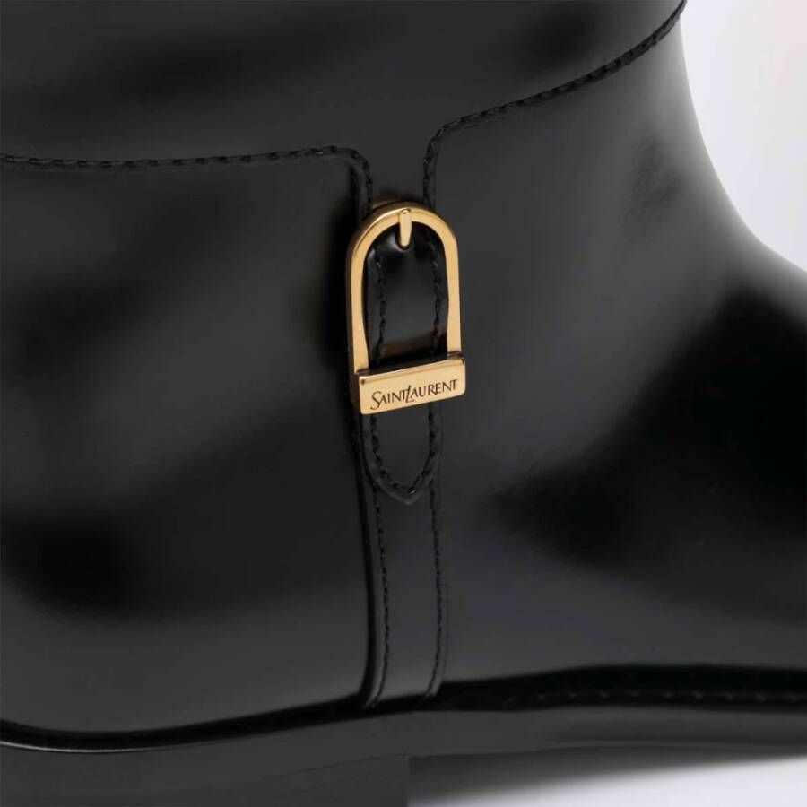 Saint Laurent Zwarte Hoge Laarzen