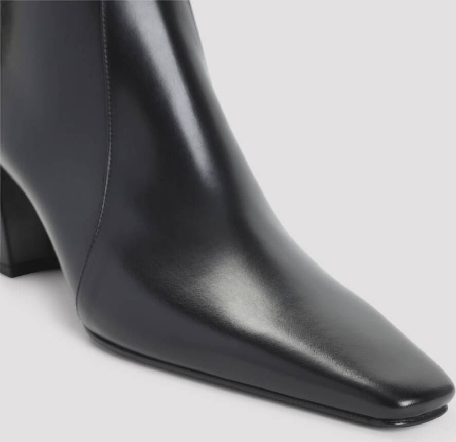 Saint Laurent Zwarte Kalfsleren Rainer Laarzen