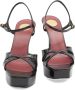 Saint Laurent Zwarte Lakleren Sandalen - Thumbnail 2