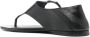 Saint Laurent Zwarte Leren Platte Sandalen Black Dames - Thumbnail 3