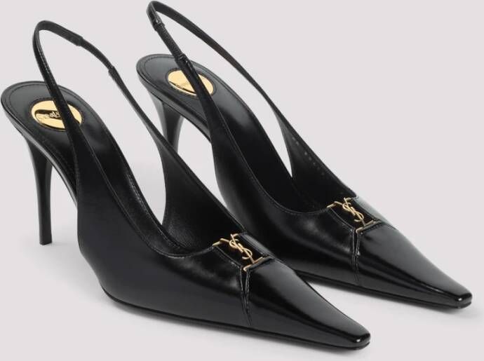 Saint Laurent Zwarte Leren Pumps voor Vrouwen