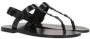 Saint Laurent Zwarte Leren Sandalen Black Heren - Thumbnail 2