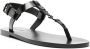 Saint Laurent Zwarte Leren Sandalen Black Heren - Thumbnail 4