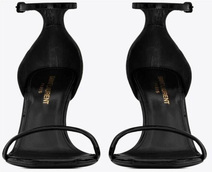 Saint Laurent Stijlvolle zwarte sandalen Black Dames