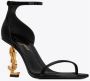 Saint Laurent Stijlvolle Opium Hak Sandalen Black Dames - Thumbnail 4