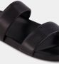 Saint Laurent Zwarte leren slippers - Thumbnail 2