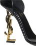 Saint Laurent Zwarte Opyum Lakleren Sandalen - Thumbnail 2